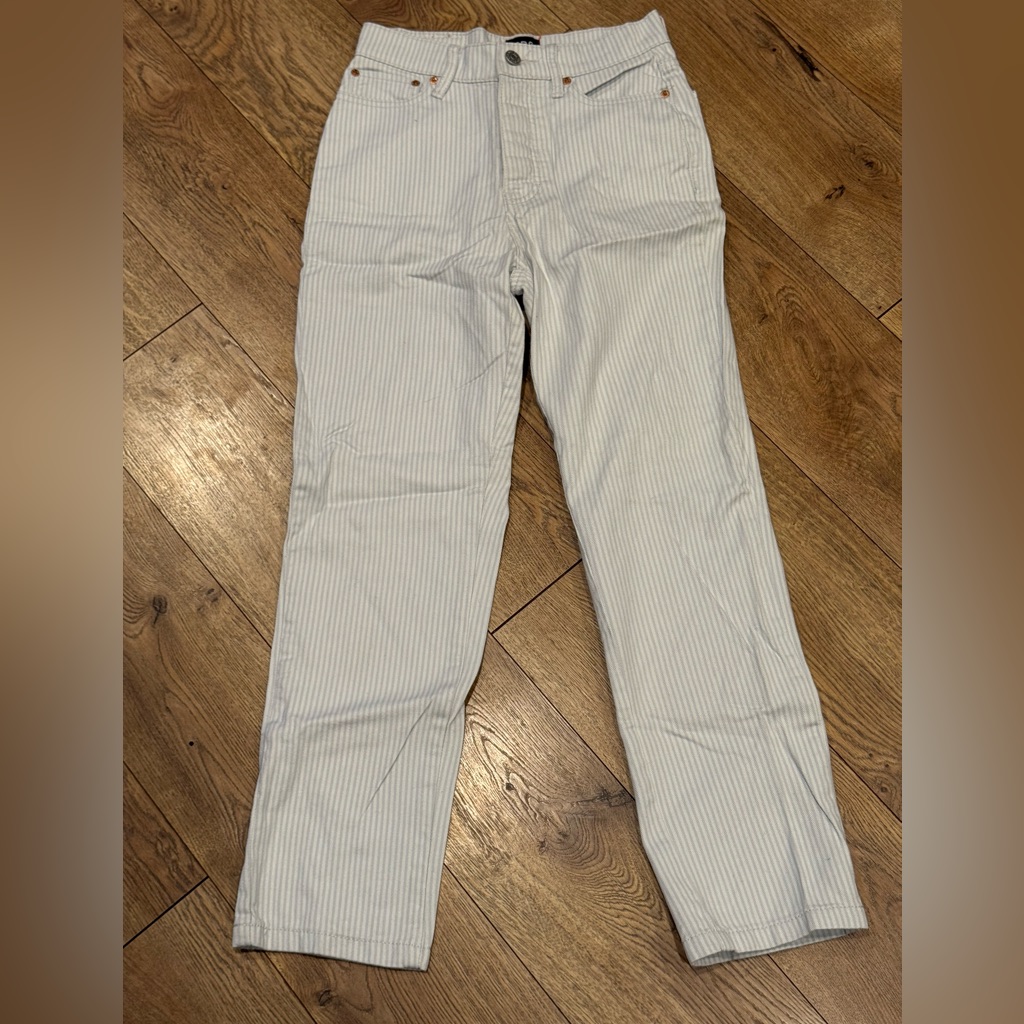Women’s Bdg Urban Outfitters Light Gray Striped Pants